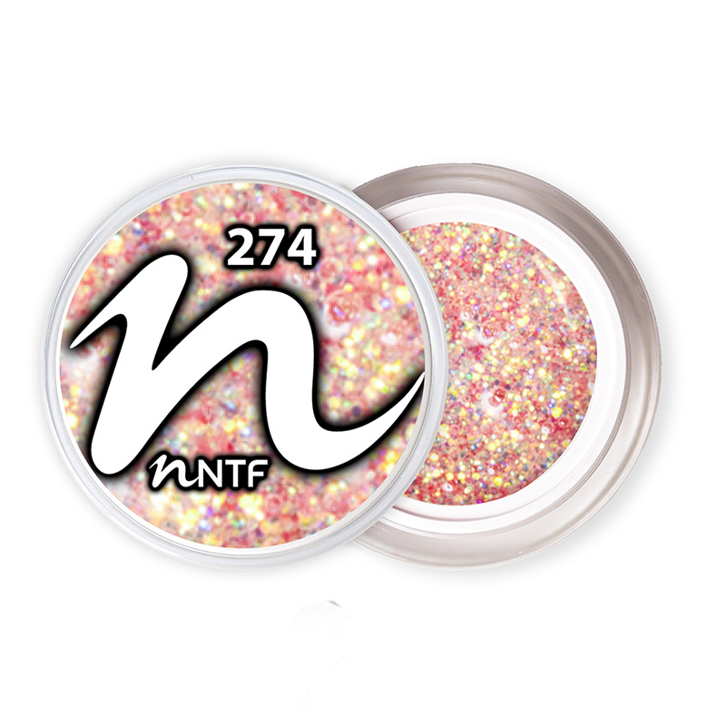 NTF Farbgel glitter Sparkling Rosé 274
