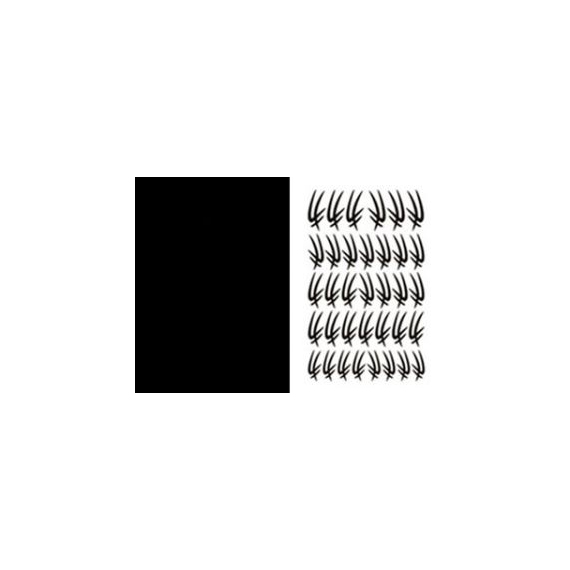 Creativ Sticker schwarz glitter