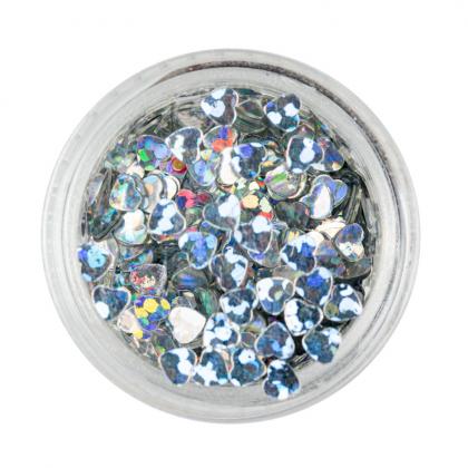 Trend Nail-Art heart accessoires silber