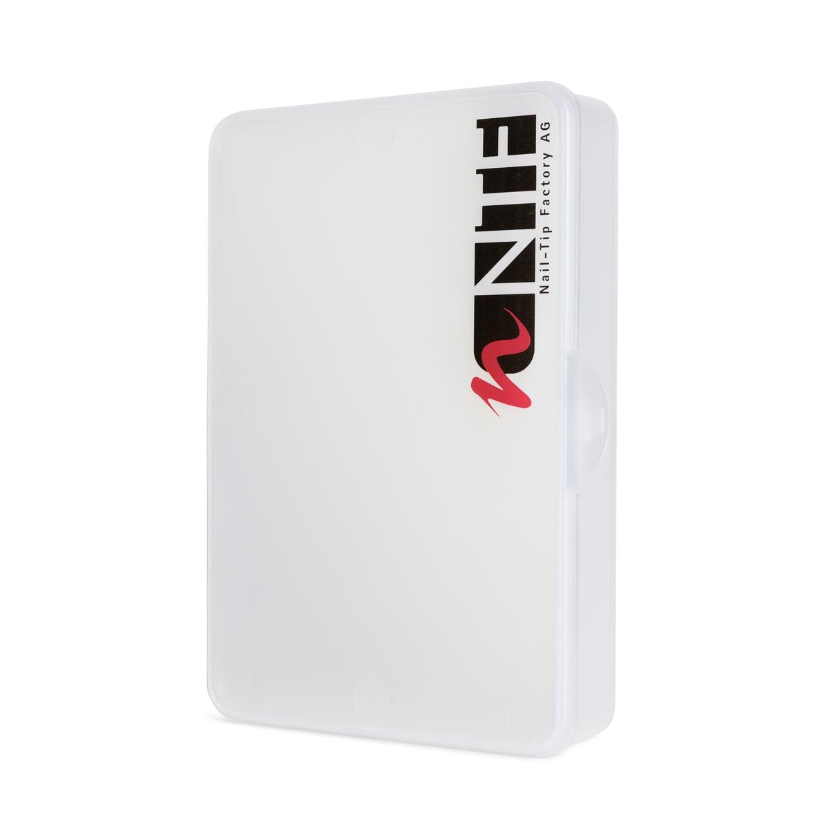 Kunststoffbox transparent mit Logo
