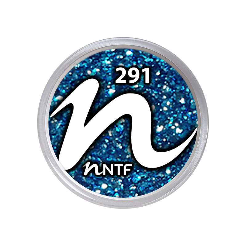 NTF Farbgel glitter Blue Mirage 291