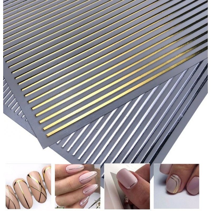 Flex Stripes Sticker Gold